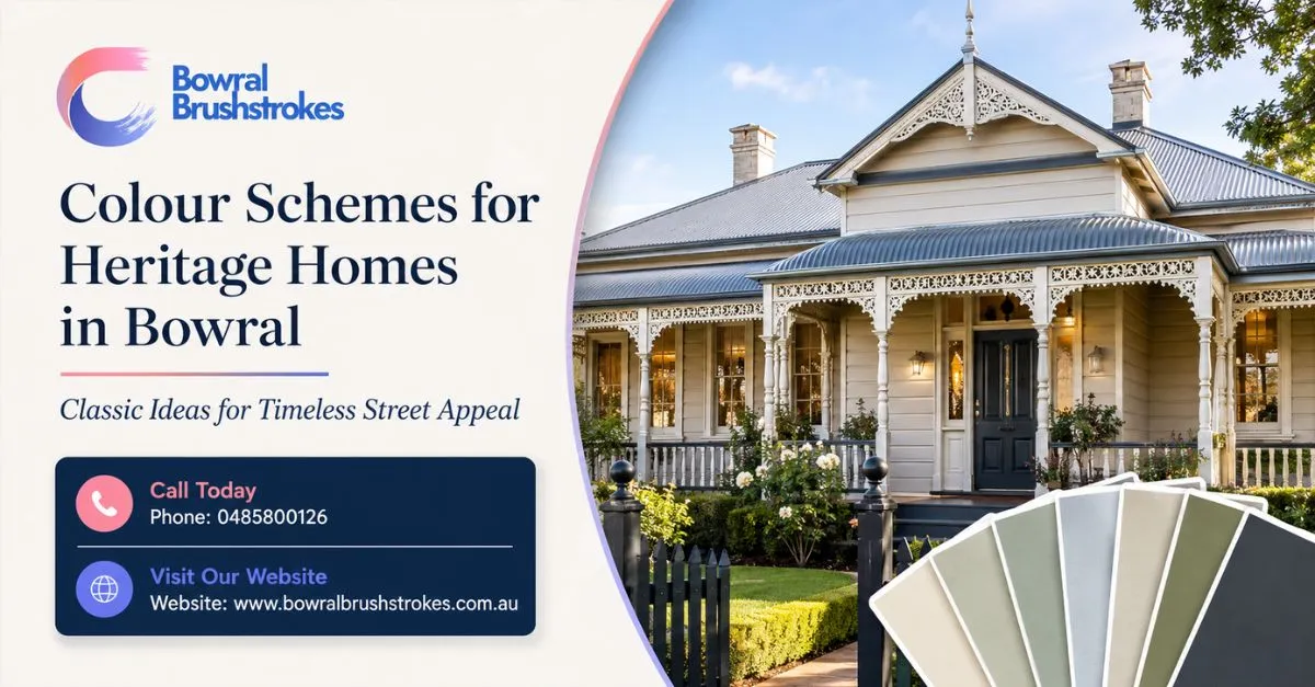 Colour schemes for heritage homes in Bowral